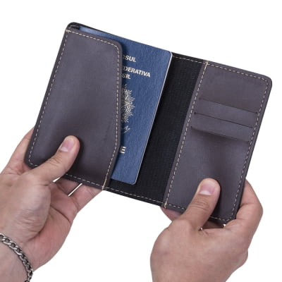 Porta-passaporte Bidins em Couro Sintético