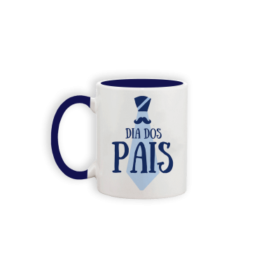 Caneca de Cerâmica Colorida (Dia dos Pais)