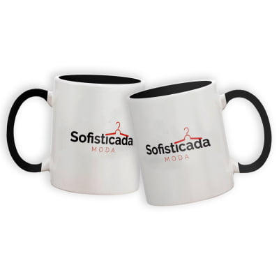 Caneca de Cerâmica Colorida (Alça e Parte interna)