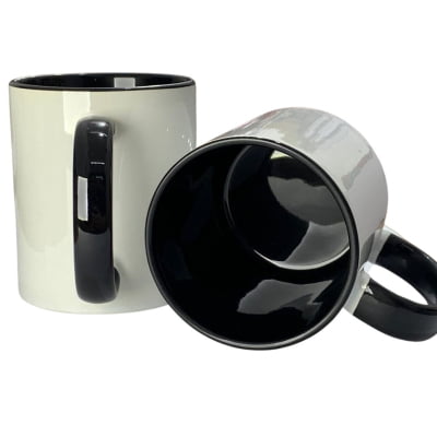 Caneca de Cerâmica Colorida (Alça e Parte interna)